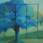 Blue Tree 53 x 53cm